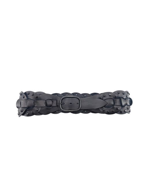 Cintura donna alta intrecciata con strass nero Puntovita & Arsenice | PV2346NERO